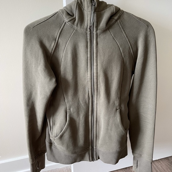 Lululemon scuba hoodie dark olive - Picture 2 of 2